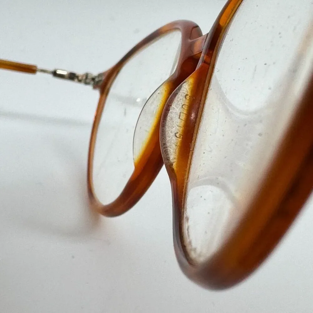 Vintage Rodenstock Frame Eyeglasses Tortoise Shell Orange Tortoise‎ 50-15 H14034